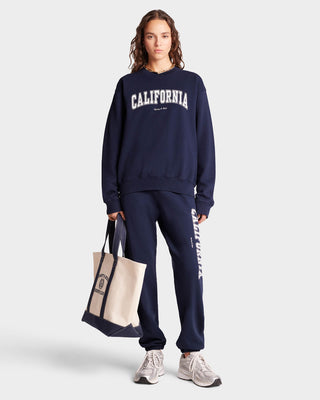 Sweat California - Marine/Blanc