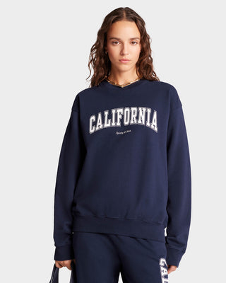 Sweat California - Marine/Blanc