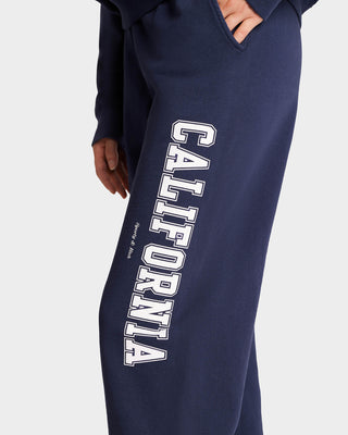 California Sweatpant - Navy/White