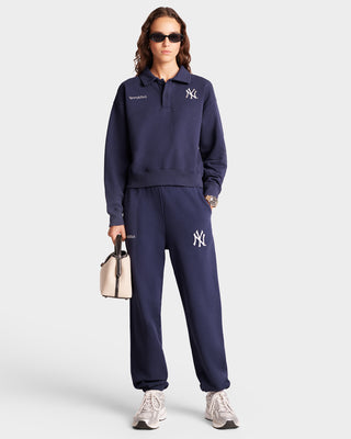 Yankees Serif Sweatpant - Navy/White