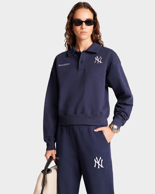 Yankees Serif Sweatpant - Navy/White