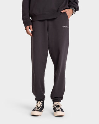 Serif Logo Sweatpant - Faded Black/White