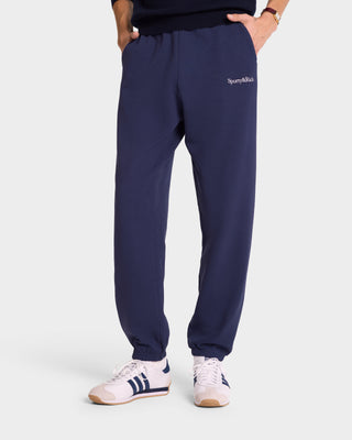 Serif Logo Sweatpant - Navy/White