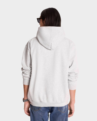 Hoodie Serif Logo - Gris Chiné/Marine