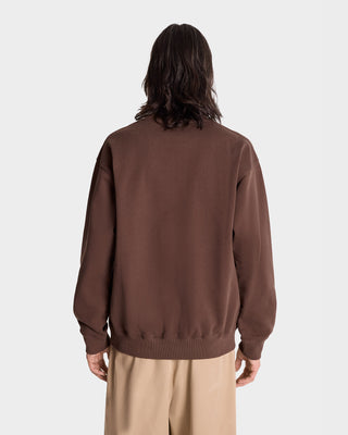 Oval Health crewneck - Chocolate/Cream