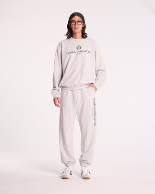 H&W Crest Sweatpant - Heather Gray/Alpine