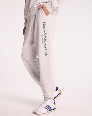 H&W Crest Sweatpant - Heather Gray/Alpine