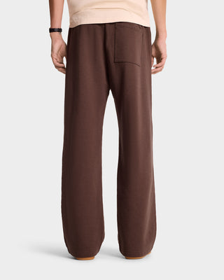 Oval Health straight leg sweatpant - Chocolate/Cream