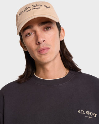 NY Health Club Hat - British Tan/Faded Black