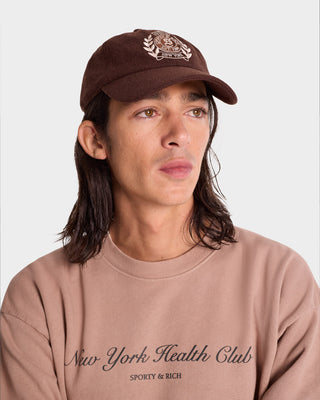 NY Crest Wool Hat - Chocolate