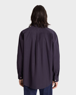 NY Crest Oversized Shirt - Navy/Gold