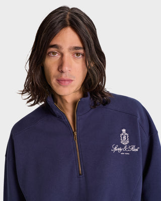 Vendome Quarter Zip - Navy/White