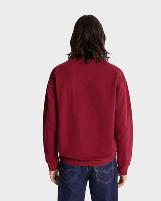 Vendome Crewneck - Merlot/White