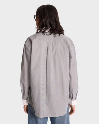 S.R. Sport Oversized Shirt - Forest Striped