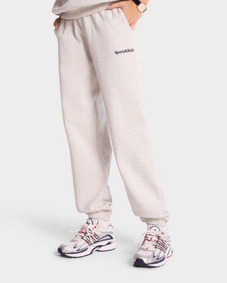 Serif Logo Sweatpant - Heather Gray/Navy