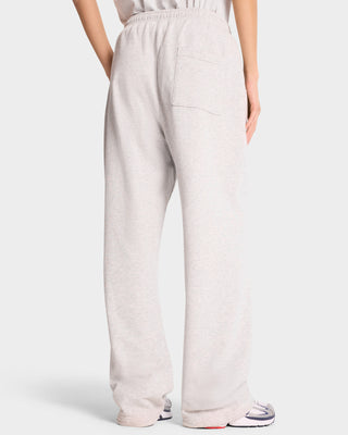 Serif Logo Straight Leg Sweatpant - Heather Gray/Navy