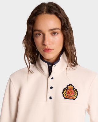 NY Crest Polar Sweatshirt - Cream/Gold