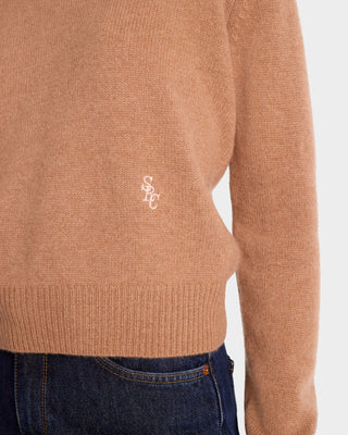 SRC Cashmere Crewneck - Camel/White