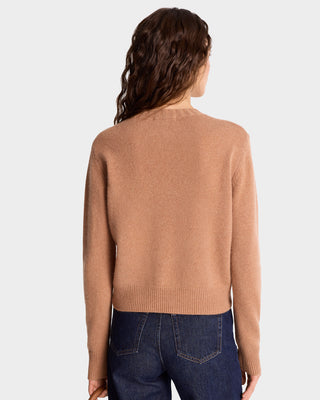 SRC Cashmere Crewneck - Camel/White