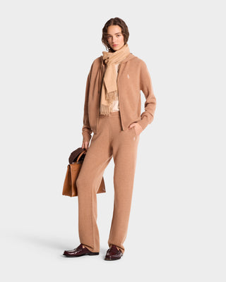 SRC Cashmere Trousers - Camel/White