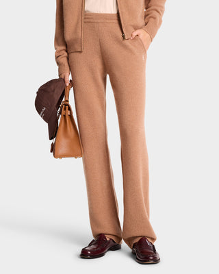 SRC Cashmere Trousers - Camel/White