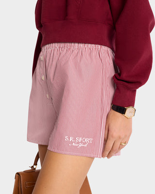 Short boxer mini S.R. Sport - Rayé Rouge