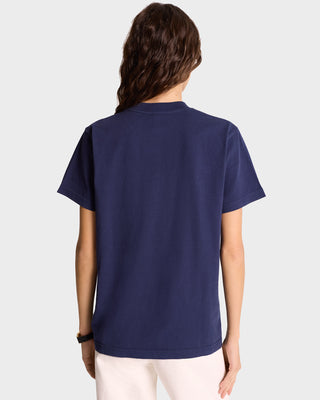 H&W Crest T-Shirt - Navy/White