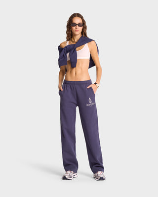 Vendome Straight Leg Sweatpant - Navy/White