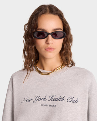 Sweat NY Health Club - Gris Chiné/Marine