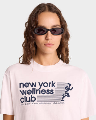 USA Wellness Club T-Shirt - White/Navy