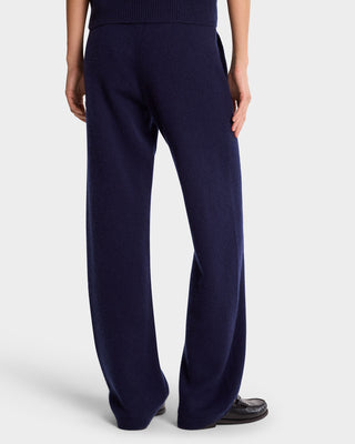 SRC Cashmere Trousers - Navy/White