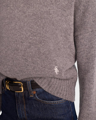 SRC Wool Turtleneck - Gray/White