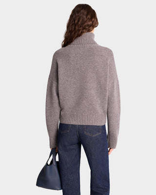 SRC Wool Turtleneck - Gray/White