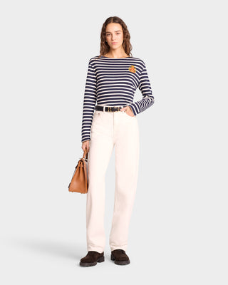 NY Crest Mariniere - Navy Stripe