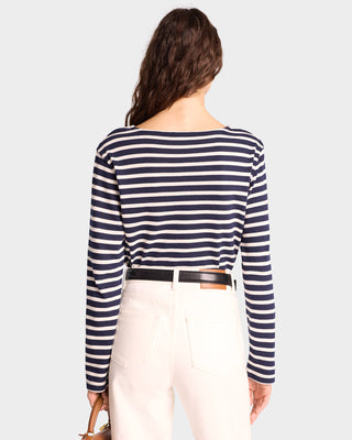 NY Crest Mariniere - Navy Stripe