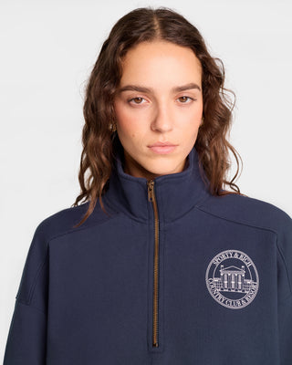 Vendome Resort Quarter Zip - Navy/White