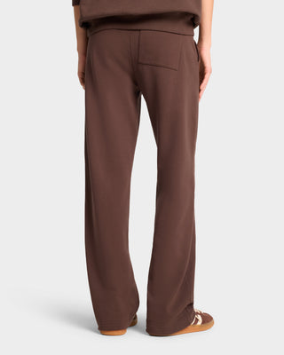 Oval Health straight leg sweatpant - Chocolate/Cream