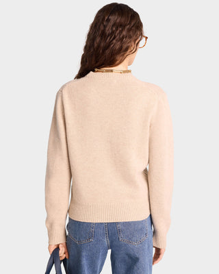 SRC Wool Crewneck - Cream/White