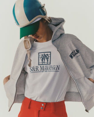 T-shirt NY Marathon - Blanc/Marine