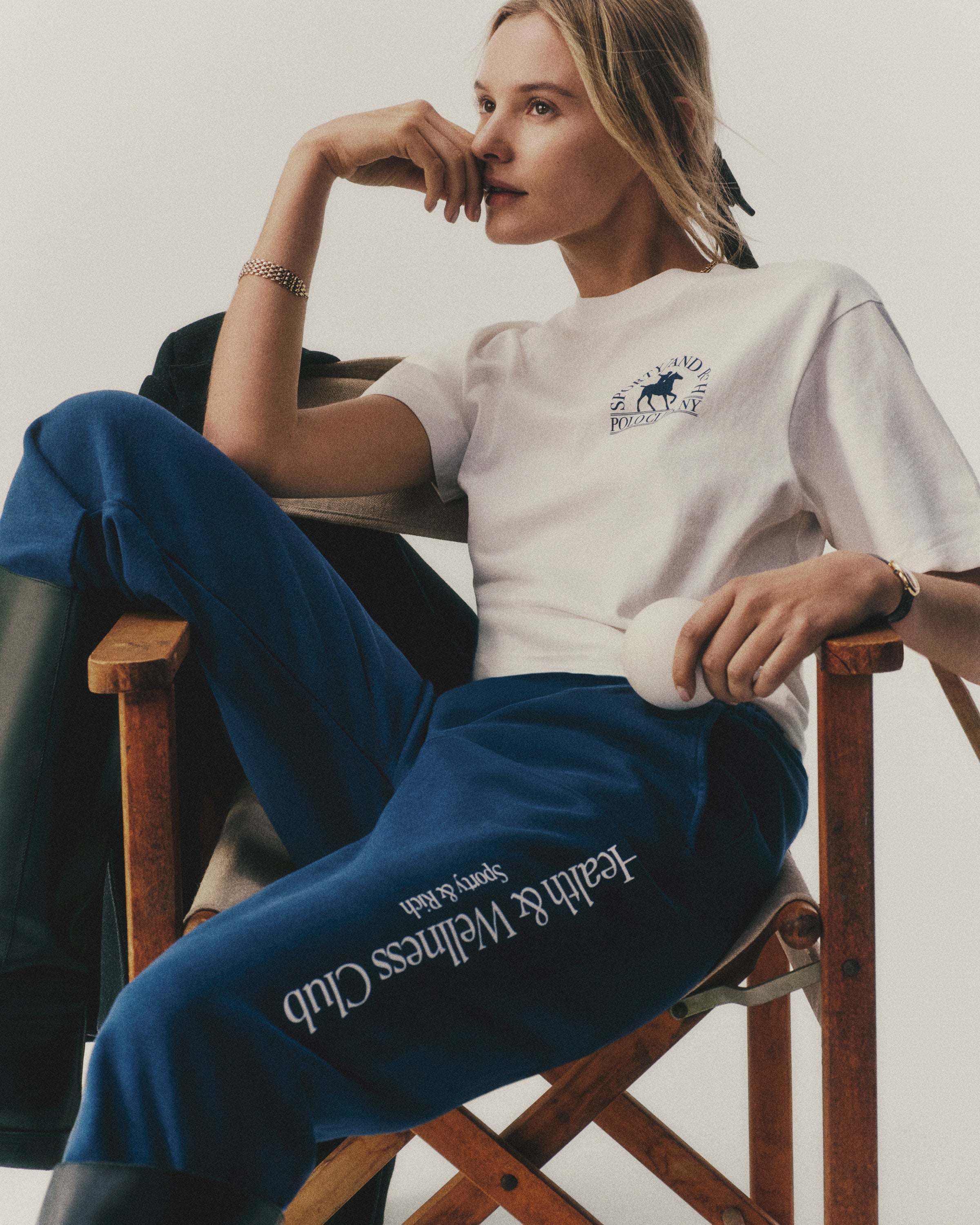 Polo Club T-Shirt - White/Navy – Sporty & Rich