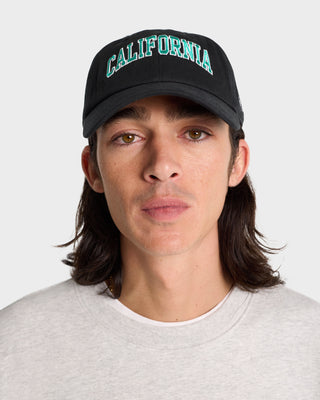 California Hat - Faded Black/Spring Green