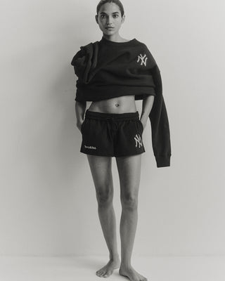 Yankees Krystal Crewneck - Dark Navy/White