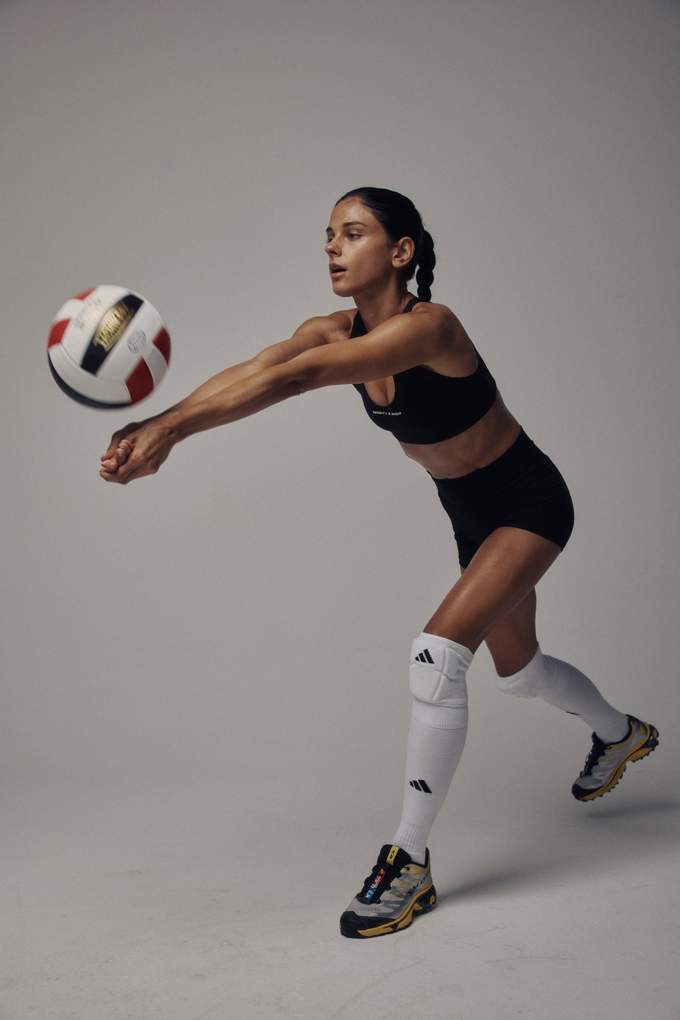 Florian Bold Logo Active Bra - Black – Sporty & Rich