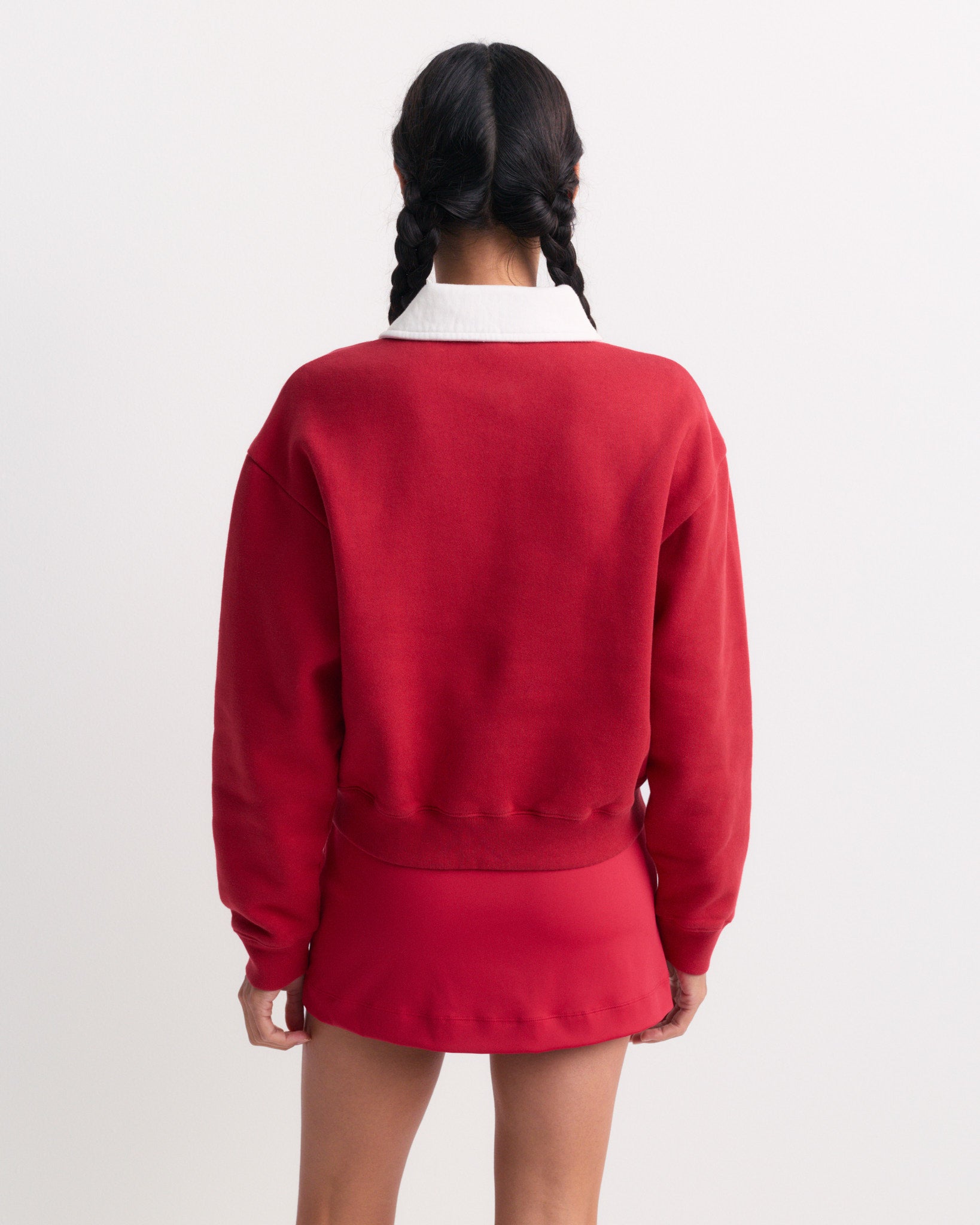 Azalee Serif Logo Tie Skirt - Ruby – Sporty & Rich