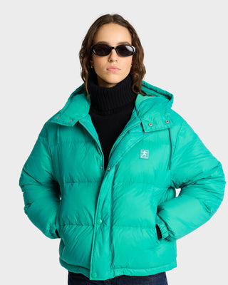 Running Woman Puffer Jacket - Spring Green