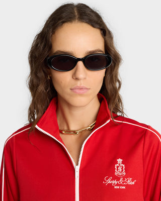 Vendome Track Jacket - Ruby/White