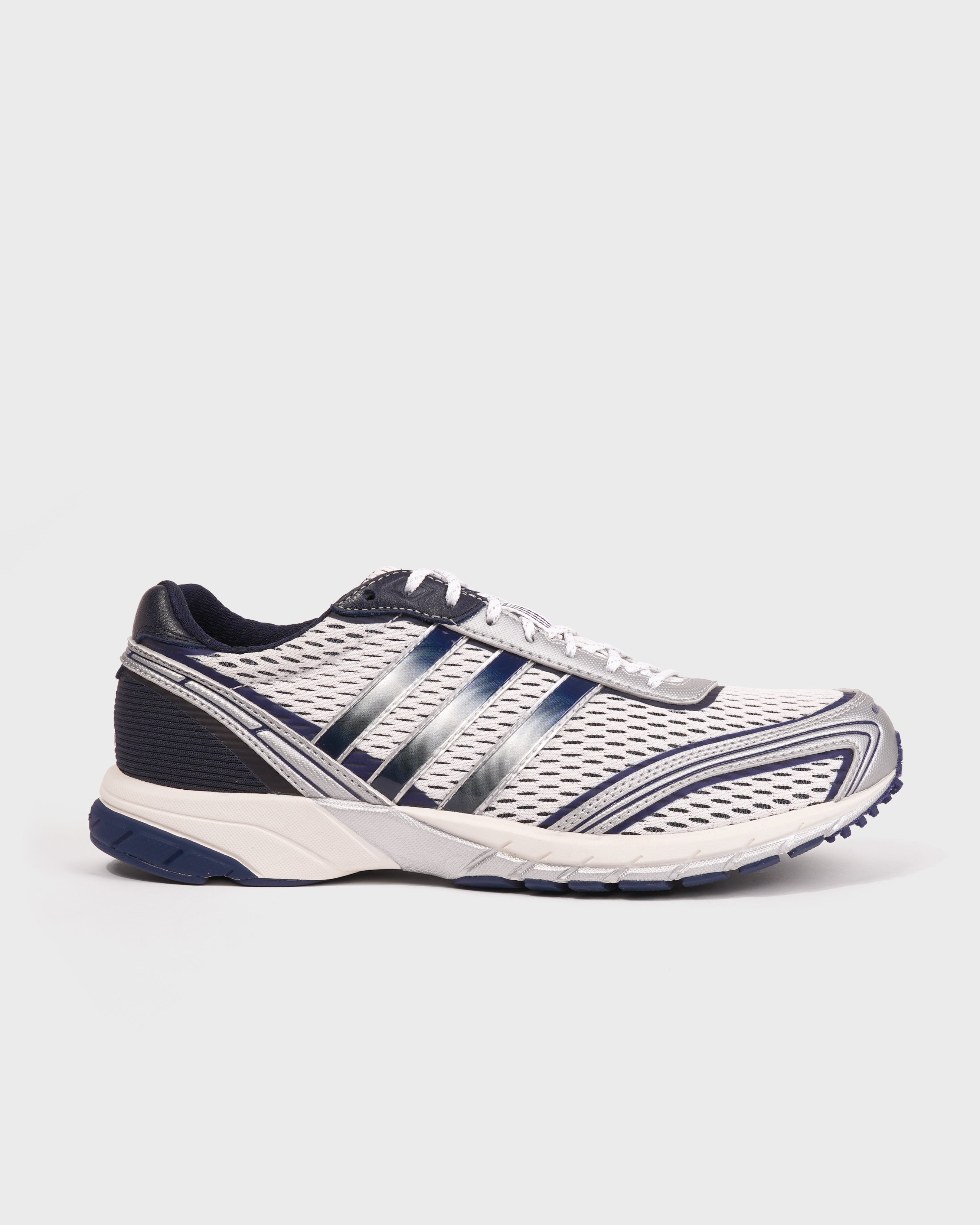 Adizero Adios OG White/Navy – Sporty Rich