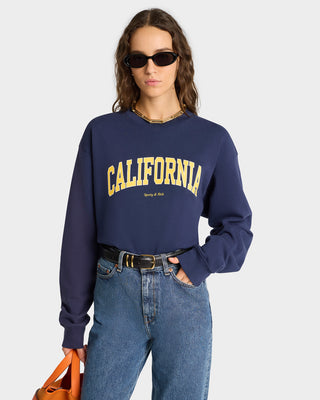 Crewneck California - Marine/Doré