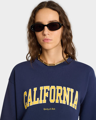 California Crewneck - Navy/Gold