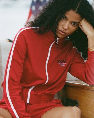 Nautical Elio Track Jacket - Ruby